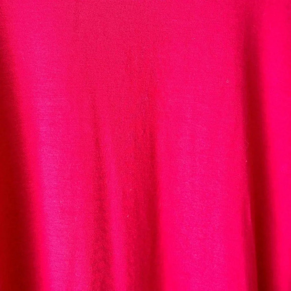 Eileen Fisher  Red Dress Viscose Spandex Scoop Neck Long Sleeve slip on size L - Picture 11 of 12